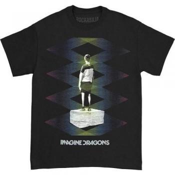 Imagine Dragons Unisex-Erwachsene Zick-Zack-T-Shirt S weiß