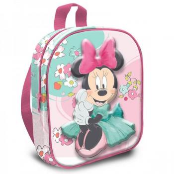 Mochila 3D Minnie Rosa 30 cm para Meninas