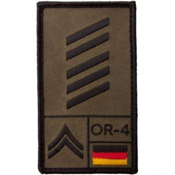 Patch da Caporale Maggiore BW Café Viereck Verde Scuro