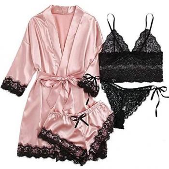 Cami Set Floreale in Raso per Donna S