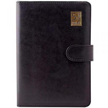 Year Diary A5 Leather Bound Undated & Soft Magnetic Lock Home Office
