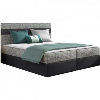 Cama Continental Doble 140x200 Cuero Ecológico