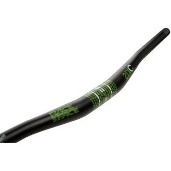 Race Face SIXC Green/White Handlebar, 3/4 Riser, 31.8 mm Diameter, 785 mm Wide