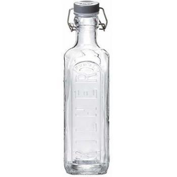 New Clip Top Bottle 600ml Clear