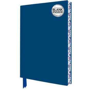 Mid Blue Blank Artisan Notebook (Flame Tree Journals)