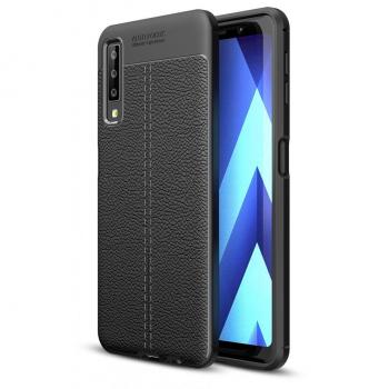 Custodia Elegante in Pelle per Samsung Galaxy A7 2018