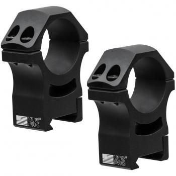 UTG Pro 30mm High Profile Picatinny Rings, Black