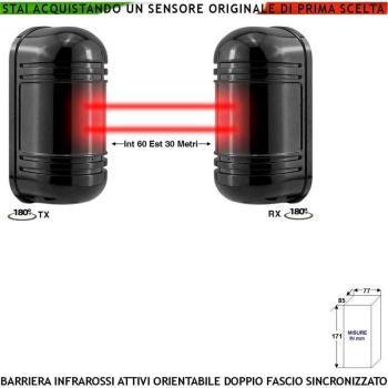 Allarme Filtro IR 12V 60mt