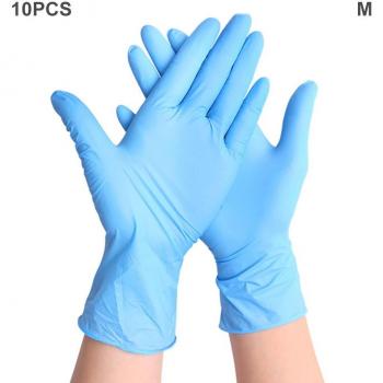 Einweg Handschuhe Nitril Blau, 10 Stück, für Reinigung und Haushalt