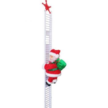 Christmas Star Ladder Santa Ornament Bag
