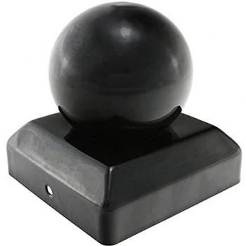 Black Ball Fence Post Cap – Timco BPC100B, 100 mm