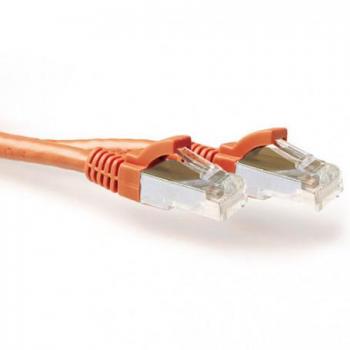 ACT 2 meter oranje S/FTP CAT6A patchkabel met RJ45