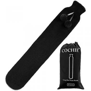 Long Hot Water Bottle with Plush Cover