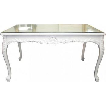 Casa Padrino Barock Esstisch Weiss 180cm