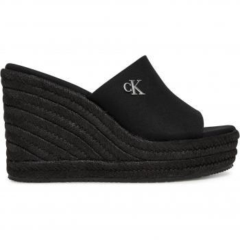 Calvin Klein Jeans Sandali WEDGE ROPE SLIDE MG, Design Nero, EU 40