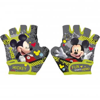 Gray Mickey Charm Kids Gloves – One‑Size All Ages