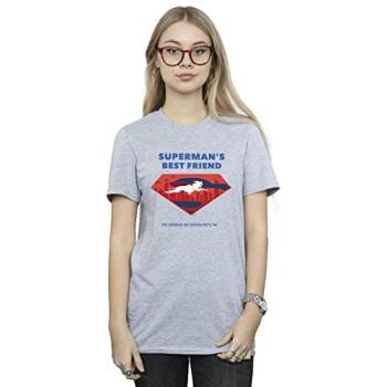 Female Superman Sidekick Grey T‑shirt – XL