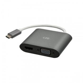 Hub USB-C a HDMI y VGA