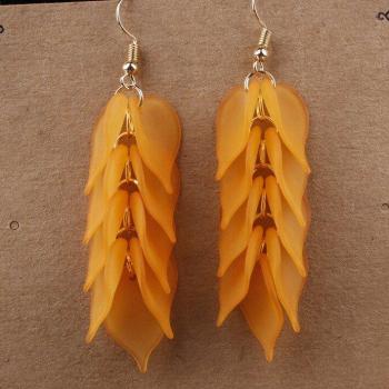 Long Floral Earrings for Weddings