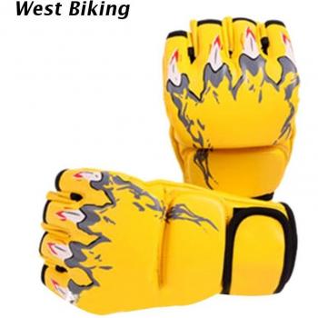 448D PU Leather Sparring Punching Gloves (Half-Finger) – 1 Pair, Adult Training Gloves