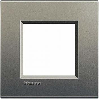 Bticino Livinglight placca 2 moduli quadra colore avenue LNA4802AE