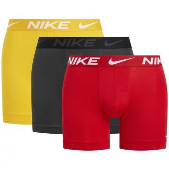 Briefs Nike Logo en Rojo, Amarillo y Gris 3 Pares – L