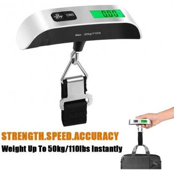 Balanza Digital de Colgar para Equipaje 50kg/110lbs
