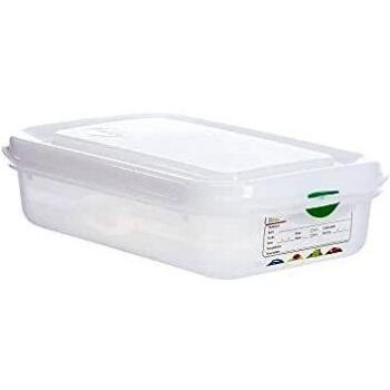 Contenedor hermético Gastronorm 1/4 H65 traslúcido12400 (6 Uds) DENOX-FAMESA