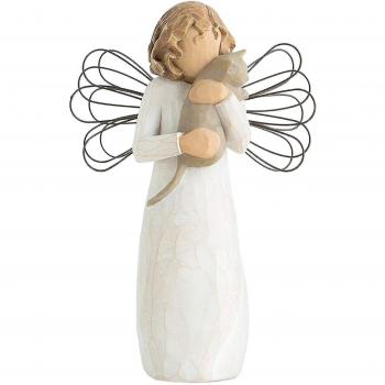 Figurine artisanale d'animal de compagnie, ange de l'amitié
