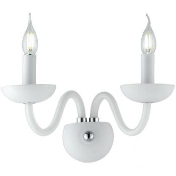 Aplique de pared 2 bombillas Cristal blanco