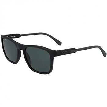 Lacoste L604SND 002 Men’s Sunglasses Black with Green Opaque Square Frames