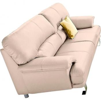 Cecilia 3‑Sitzer – Chromgestützte Sitzfläche, 200 cm × 87 cm × 90 cm