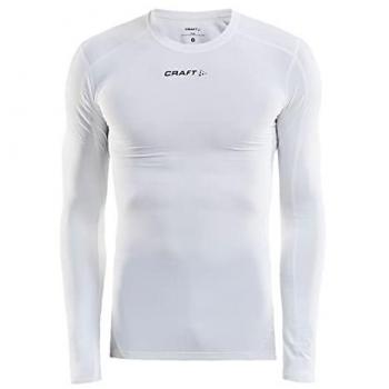 Craft PRO Control Kompressionsshirt Langarm Weiß Größe L