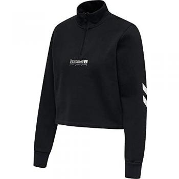 Sudadera Hummel Nikka Cropped con Media Cremallera