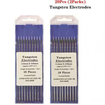 20pcs WP Pure Tungsten Welding Electrodes for Magnesium & Aluminium