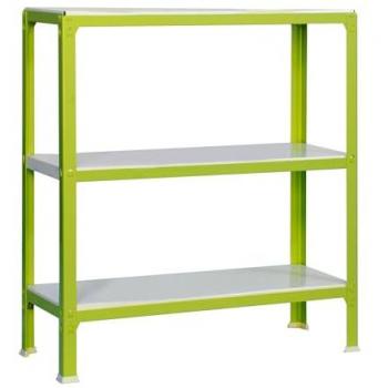 SimonHome Étagère Métallique 90x80x30 cm – Vert & Blanc
