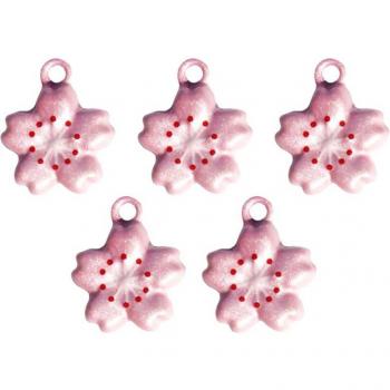 Accesorios Lindos para Mascotas: Collar con Cascabel en Forma de Flor de Cerezo