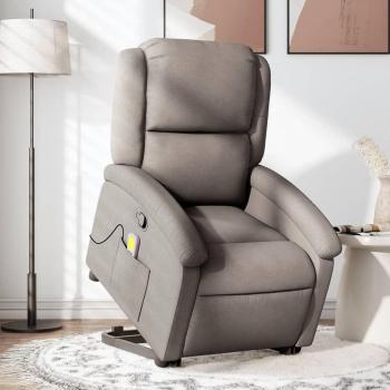 VidaXL Massagesessel Taupe mit Aufstehhilfe (1-St)