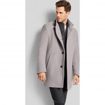 Herrenwollmantel BUGATTI – Beige, 54, Stehkragen
