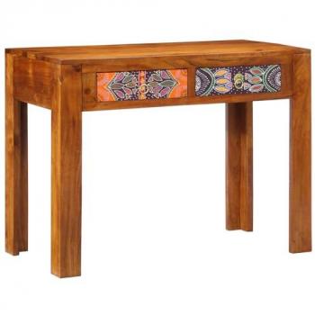 Natural Brown Acacia Desk & Drawer – 39.4x19.7x29.5