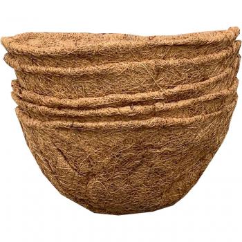Selections Brand: 5x 30cm Coco Wall Planter Liners, Brown
