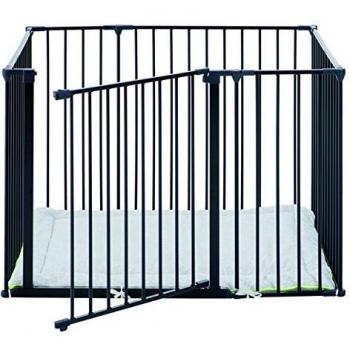 Box gioco Baby Dan con materassino, Bianco/Nero