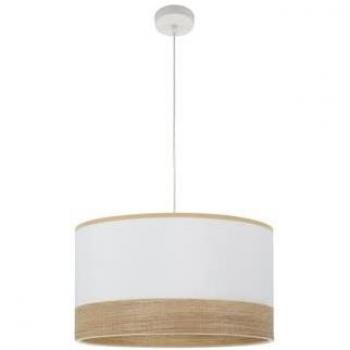 Suspension Design Olga 1xe27 Blanc/Bois Clair 50x50 cm