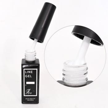 Vernis Gel UV 2 en 1, 12ml, French Liner, brosse fine