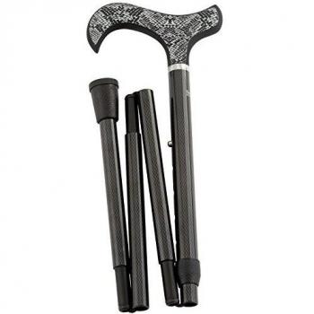 Designer Gehstock Carbon-Faltstock Exotik