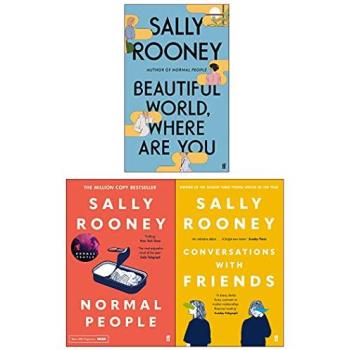 Faber Sally Rooney Collection 3 Books Set (Beautiful World Where Are You, Normal People, Conversations with Friends)
