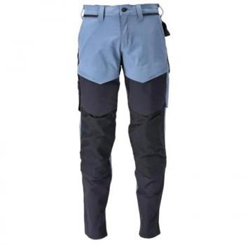 Mascot Custom Athletic Trousers, Knee Pad Pockets, Stone Blue/Navy L32W46.5