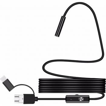 8mm Endoscoop Camera 720P HD USB met 8 LED en 0,5M Kabel voor Waterdichte Inspectie voor Android en PC