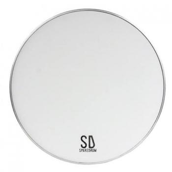 Peau de tambour Sparedrum 14'' Mute 3 Plis Blanc