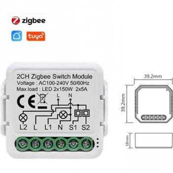 Controlador Smart Life 2/3 Gang Mini Luz
